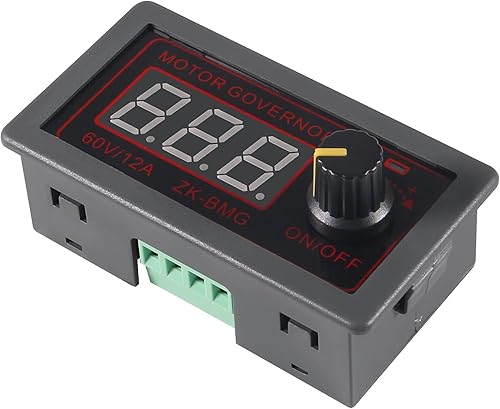 Miniatura 7 de UMLIFE Controlador de velocidad del motor, PWM DC 12V 24V 60V 500W Regulador de velocidad ajustable con interruptor giratorio variable continuo PWM