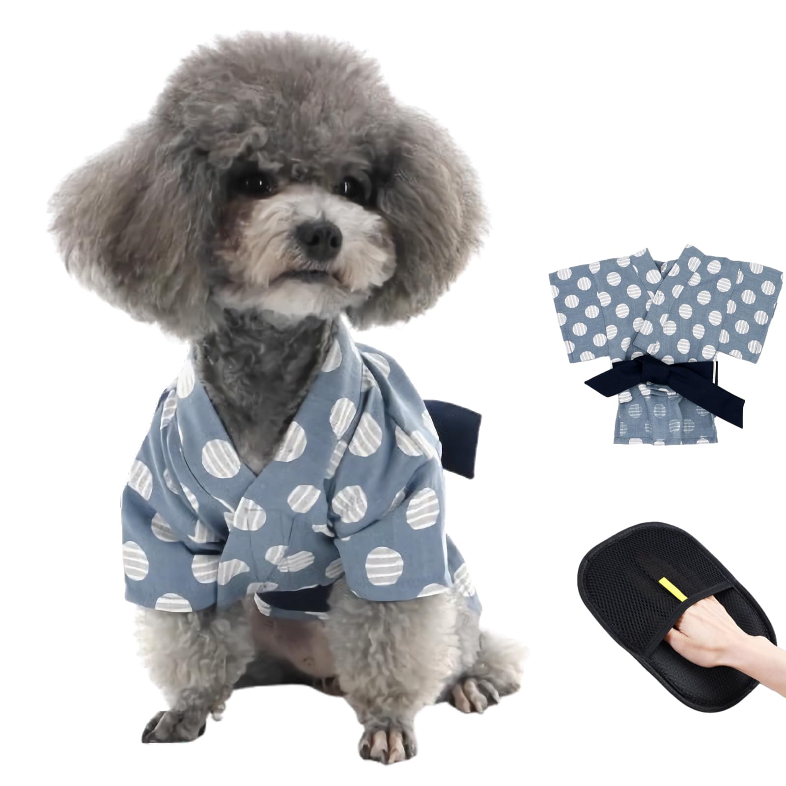 Amazon | AIYOI 犬服 猫服 ペット服 甚平 犬 浴衣 男の子【着脱簡単 毛