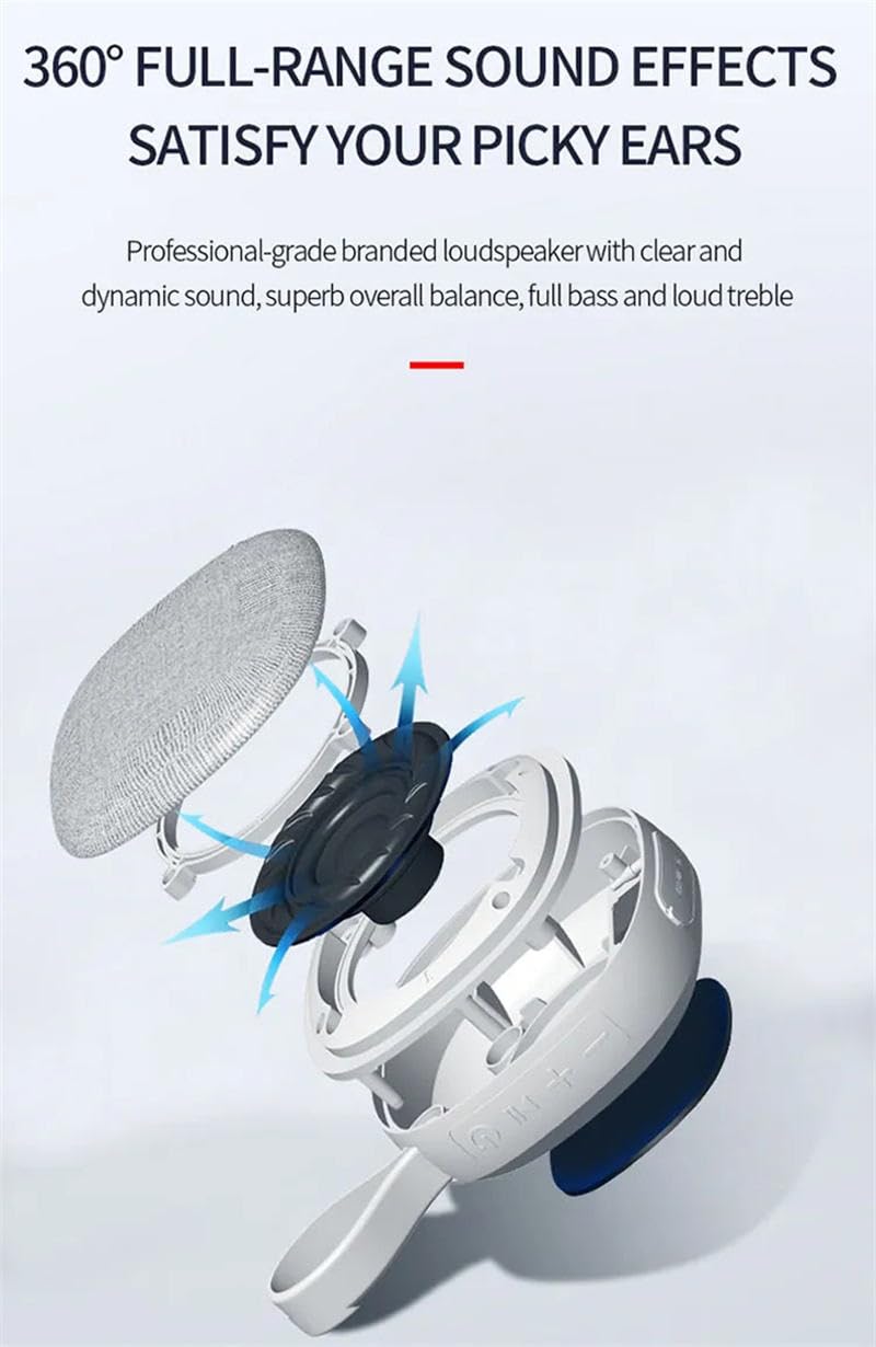 TKMARS Altavoz Bluetooth portátil, altavoz inalámbrico impermeable IPX5 con imán, Bluetooth 5.0, estéreo TWS, compatible con tarjeta TF, para exteriores, senderismo y viajes, 125 g ligero