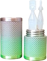 Vista 83 de Znet3D Eye Drop Vial Holder & Travel Carry Case - Securely Holds Three (3) Single-Use Vials - Screw-On Lid, Knurled Pattern - Keep Vials Safe & Silk