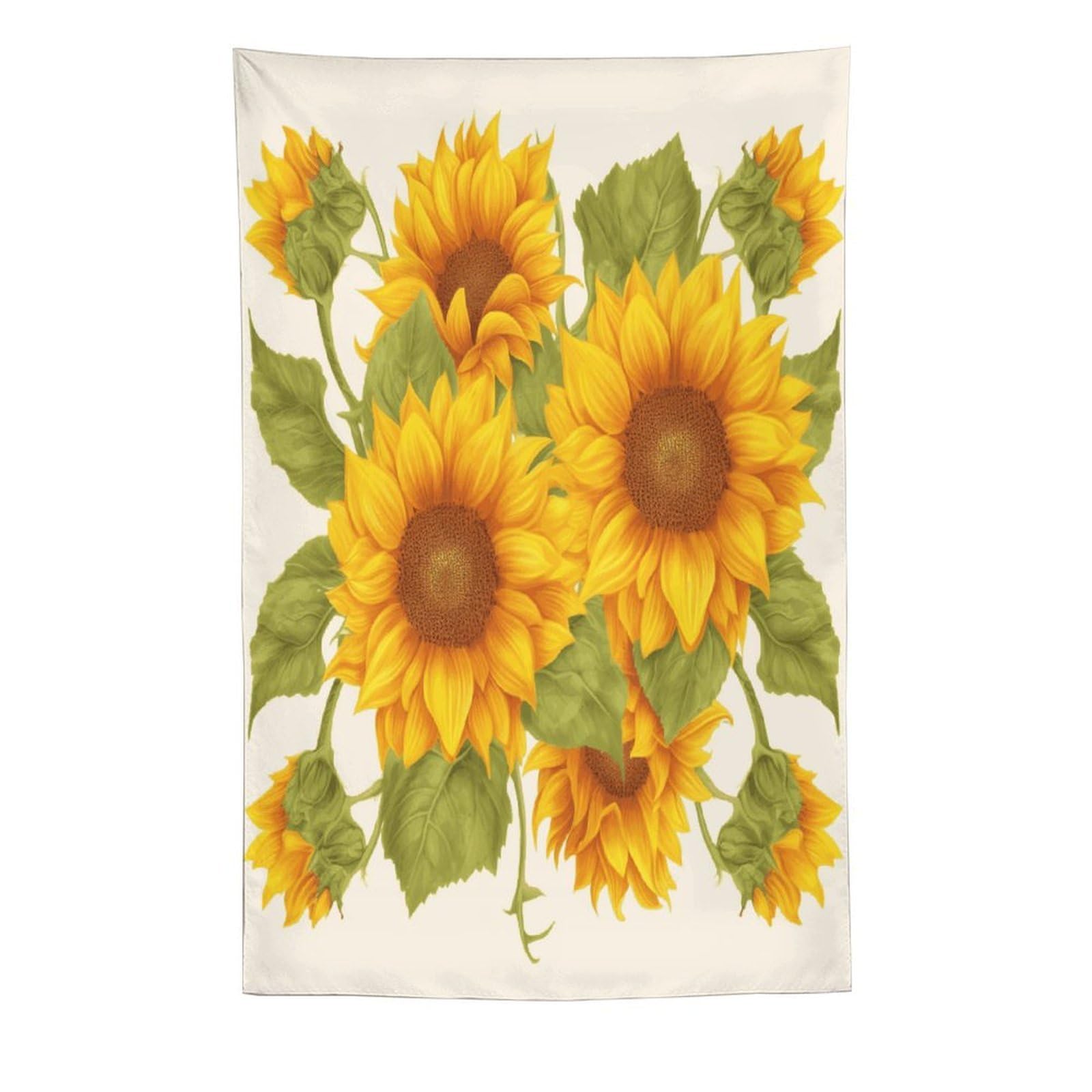 MUSM Fresh Sunflower Tapestry with Installation Kit Personalized Wall Tapestry Aesthetic Tapestries Backdrop Banner Wall Art Hanging Decor for Home Picnic Beach Blanket 60"x90"
