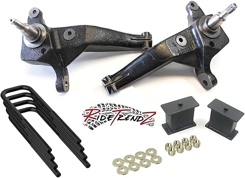 Miniatura 2 de RTZ - Compatible con Ford Ranger Pickup 98-00, husillos de elevación delanteros de 6 pulgadas + espaciadores de resorte helicoidal + kit de bloque
