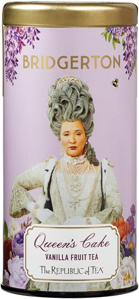 The Republic of Tea - Bridgerton Queen's Cake Vanilla Fruit Tea, 36 Tea Bags