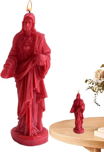 Xuyuan Molde de jabón de Jesús, molde de Jesús vívido para velas, molde de vela 3D de aromaterapia, yeso, colgante de jabón, molde para hacer jabón