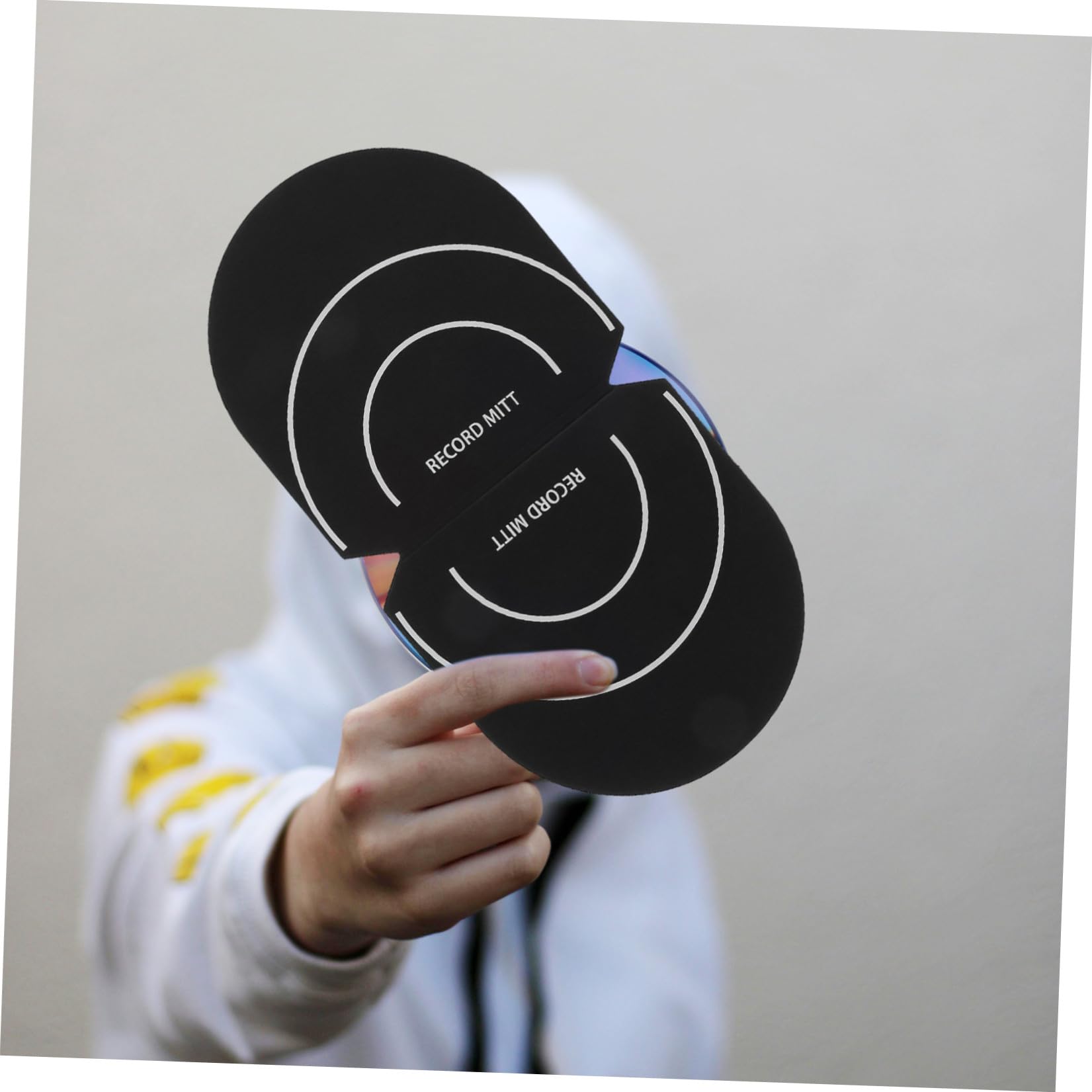 Toyvian 8pezzi Record Mitt Maniglie Antistatiche Per Pulizia Dischi Guanti Per Maneggiare Accessorio Per Amanti Della Musica e Collezionisti Di Vinile