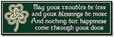 My Word! May Your Troubles Be Less and Your Blessings Be More and Nothing But Happiness Come Through Your Door Decorative ...