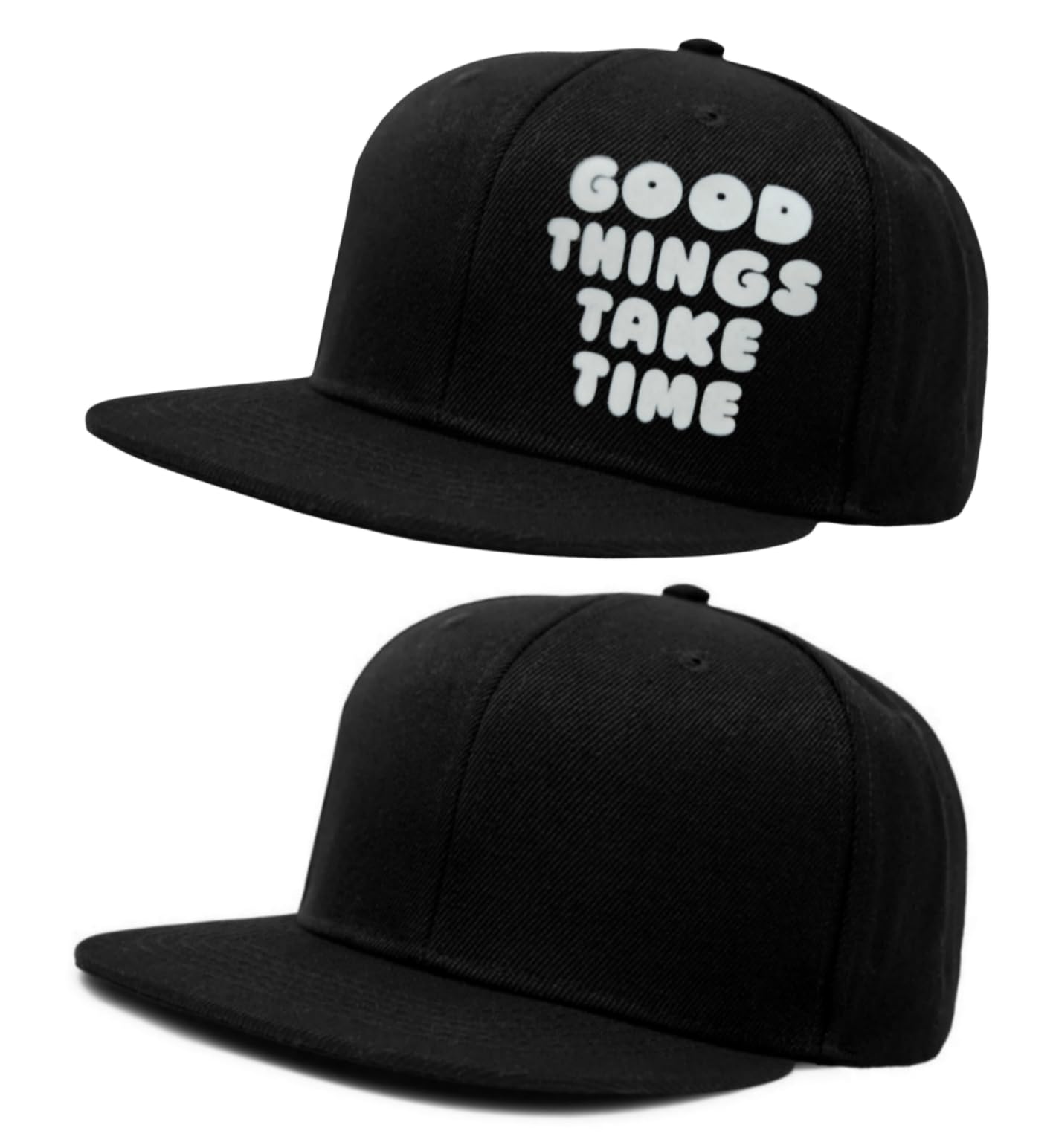 Tai & Zai Combo Cap, Black Snapback Hat with Printed, Adjustable Flat Brim Cap, Six Hole Breathable Design-picture-28