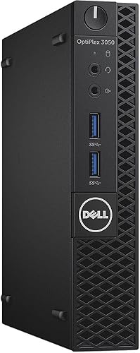 Dell CFC5C OptiPlex 3050 - Computadora de escritorio con factor de forma micro, Intel Core i5-7500T, 8GB DDR4, unidad de estado sólido de 256 GB,