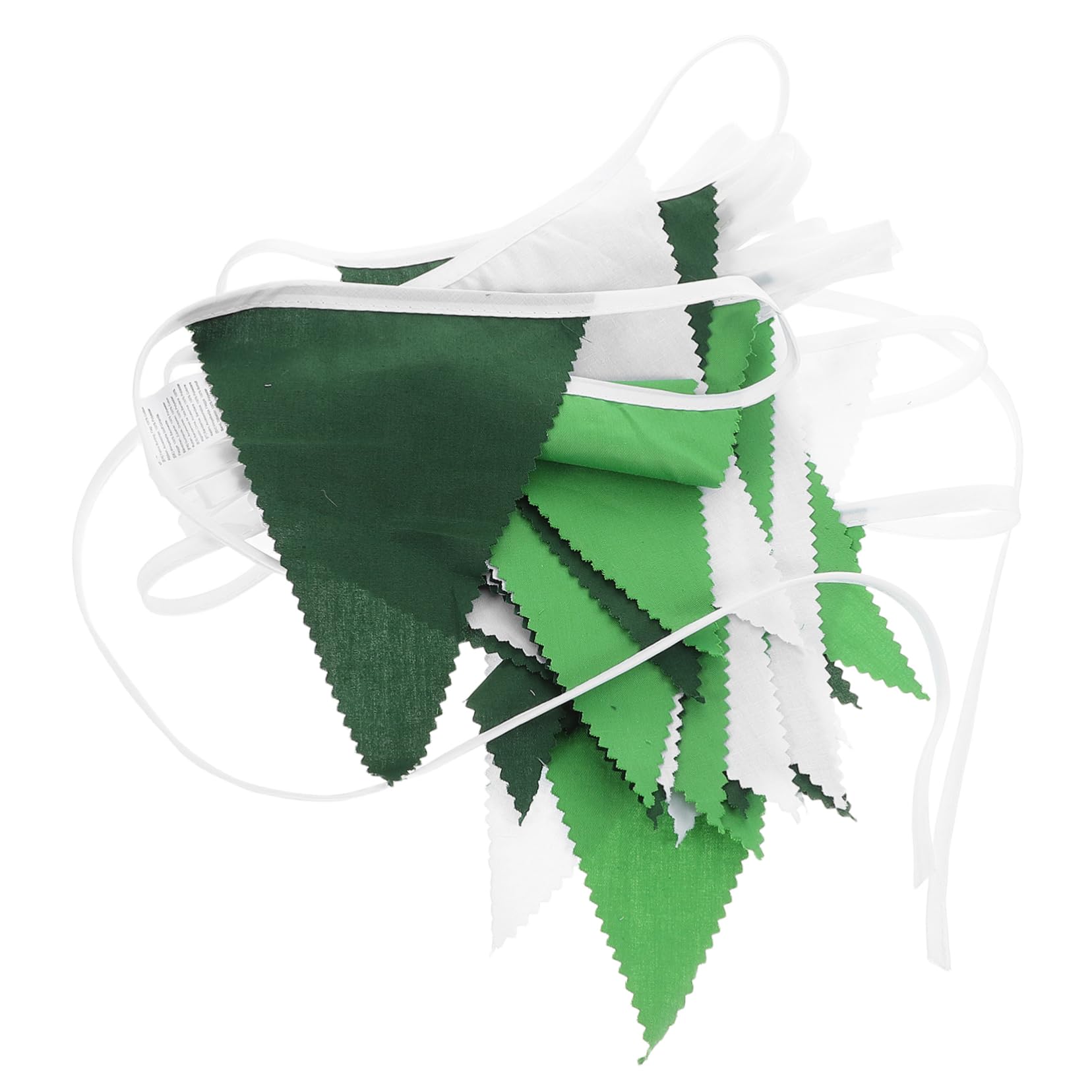 HANABASS 3 Pièces Bannière Fanions Triangle Polyester Solide pour Décoration Mariage Anniversaire Garçon Fille Shower Jardin Photo Background Vert Dégradé