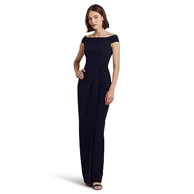 Lauren Ralph Lauren Crepe Off the Shoulder Gown Women