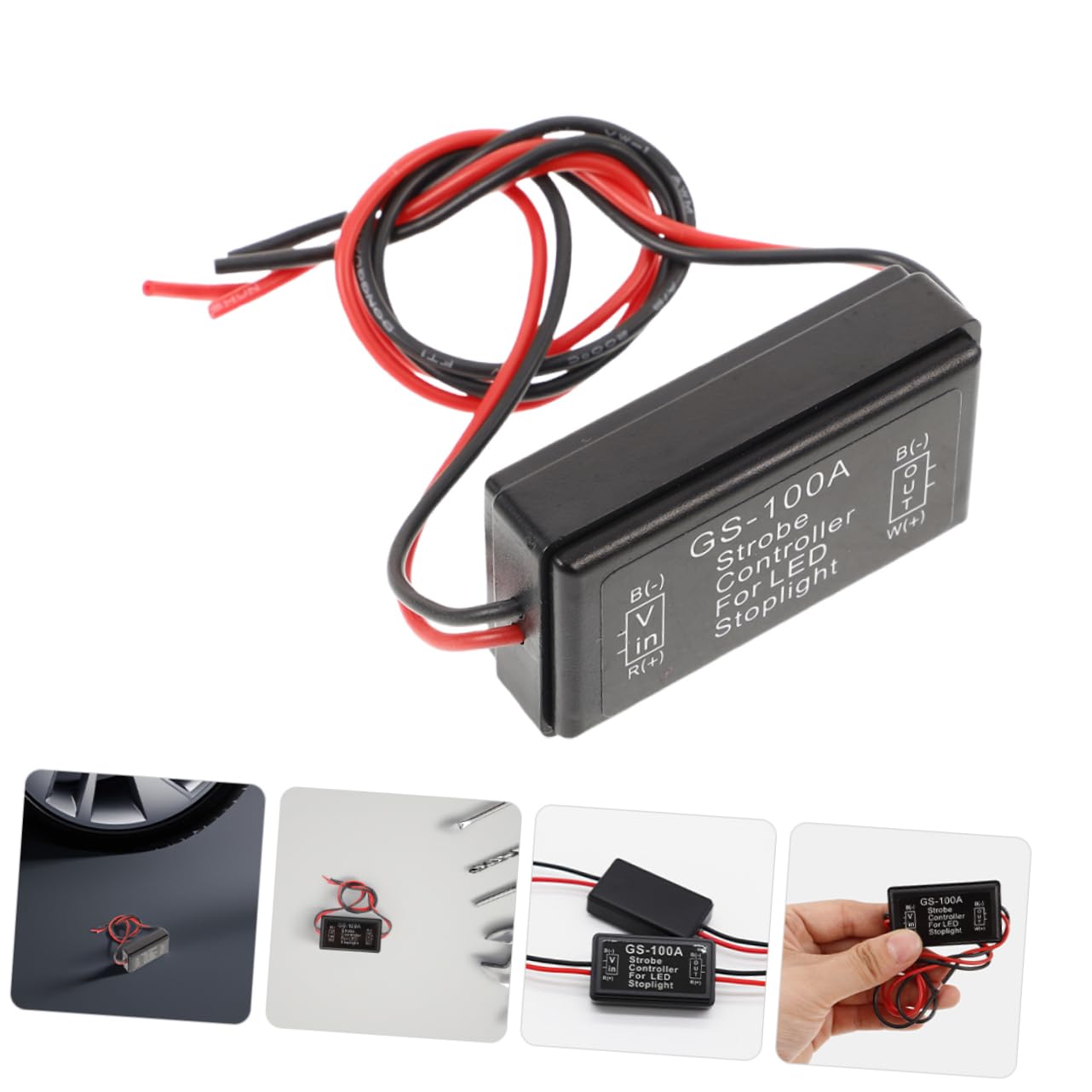 HAPINARY 2pcs Led Brake Light Module Motorcycle Strobe Controller for Enhanced Visibility and Safety Easy to Install Fit for Cars and Motorcycles