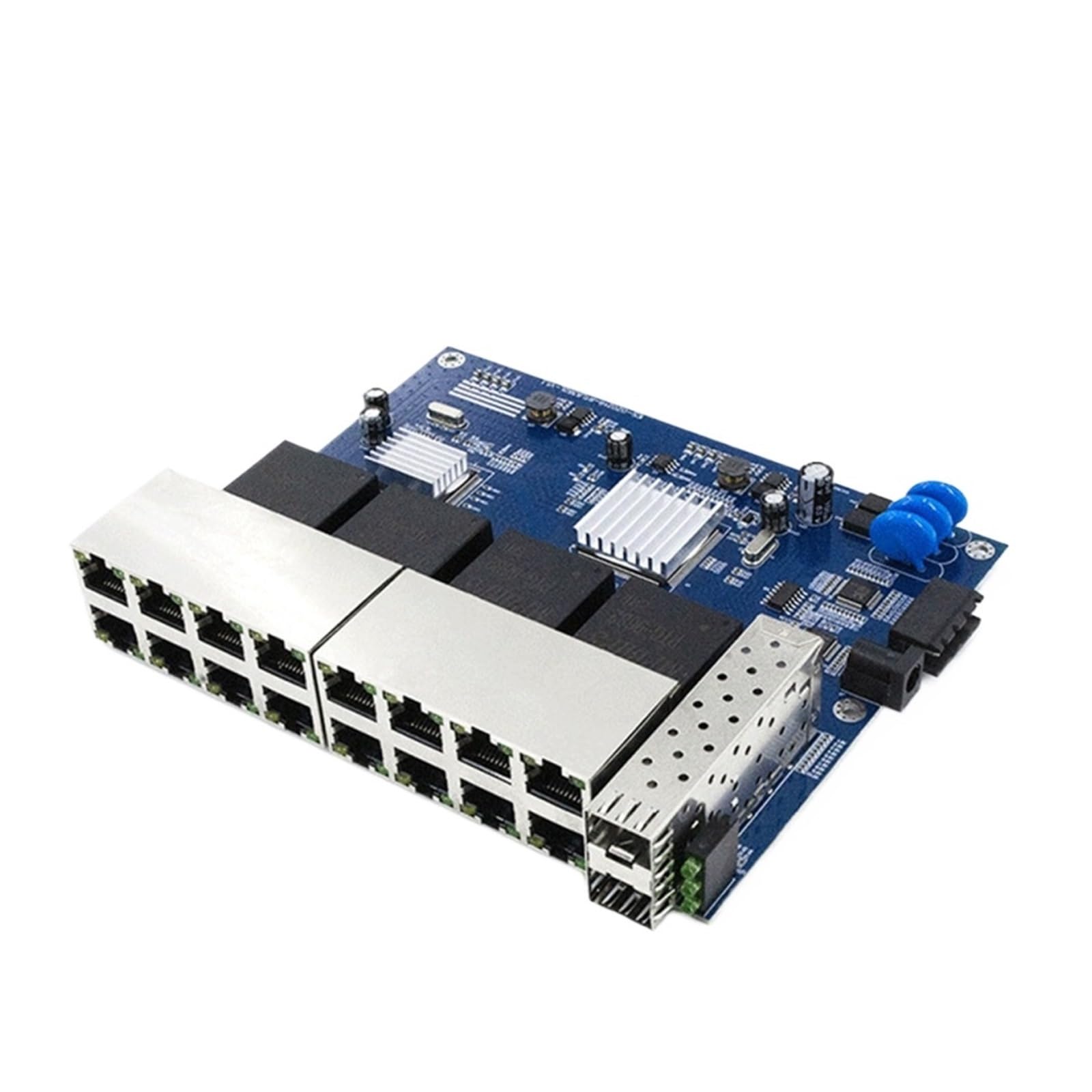 OSHZIKJII Switch Gigabit Ethernet Industrial 1000Mbps 18 Ports 2 s-f.p 16 RJ45 Switch(PCBA Only)