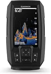 Garmin 010-02550-00 Striker Vivid 4cv, localizador de peixes e transdutor de sonar de 10 cm fácil de usar, paletas de cores vívidas de digitalização