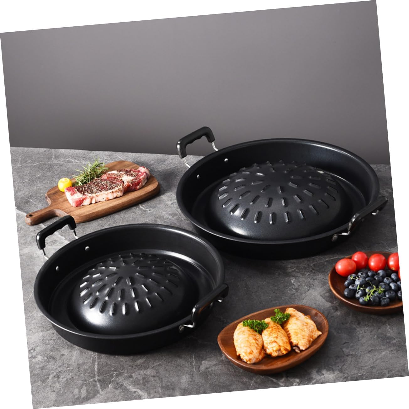 Barbeque Grill Accessory Multi-function Grill Pan Outdoor Grilling Pan