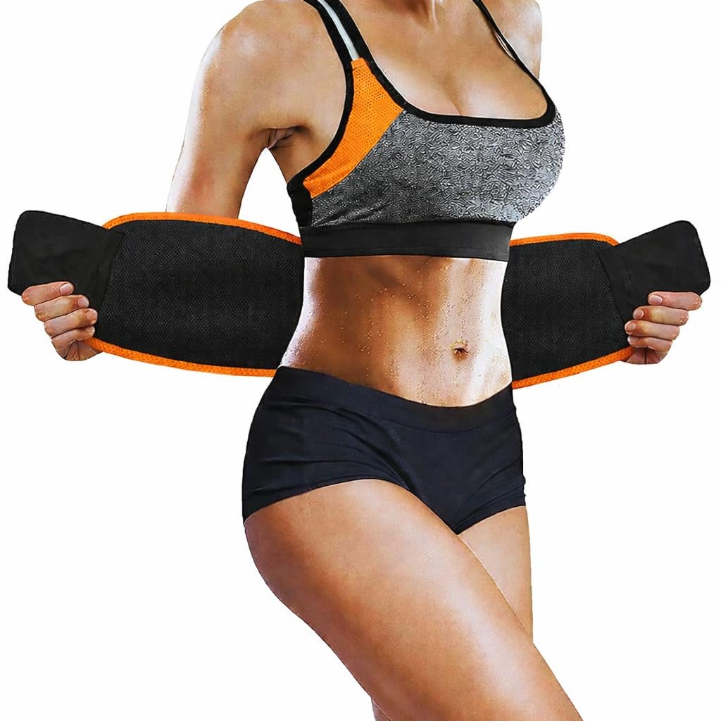 Sweat Belt for Men & Women Fat Burner Tummy Shaper for Women & Men | Neoprene Waist Trimmer for Weight Loss, Back Support & Posture Correction Belt for Gym, Workout & Fitness Training-image-29