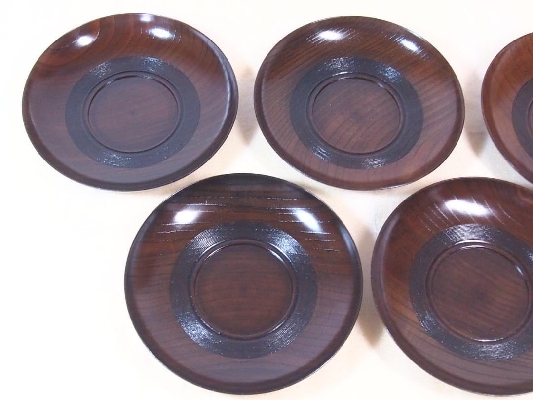 閑】煎茶道具 洛雅造 欅製 刳り貫き煎茶盆 美しい木目 漆塗