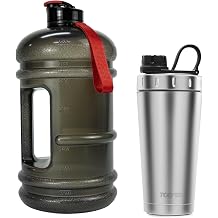 TOOFEEL 1 Gallon Water Bottle Bundle with 20 oz Insulated Shaker Bottle