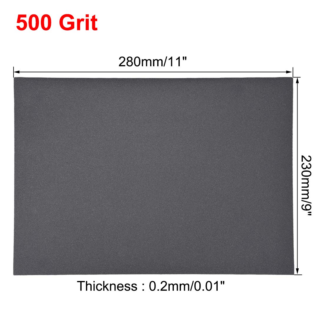 500 Grit Preiu Wet & Dry Sandpaper 9 In. X 11 In. Sheet (1 To 2000 - Foto 5