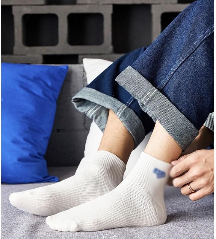 Male Socks Cotton Low Top Sockss Sports Embroidery Socksing