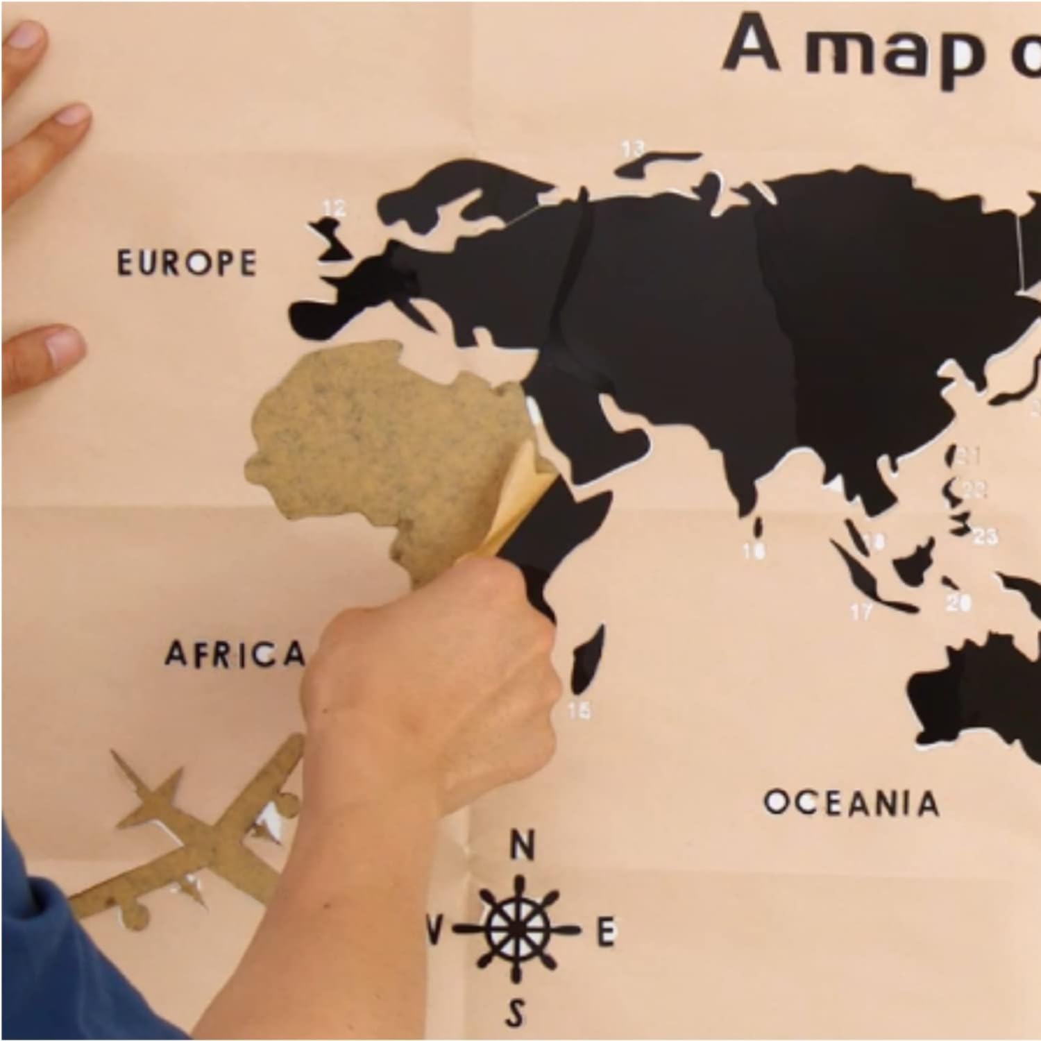 Amazon.co.jp: WINDIR アクリル 3D 世界地図 ウォールステッカー DIY