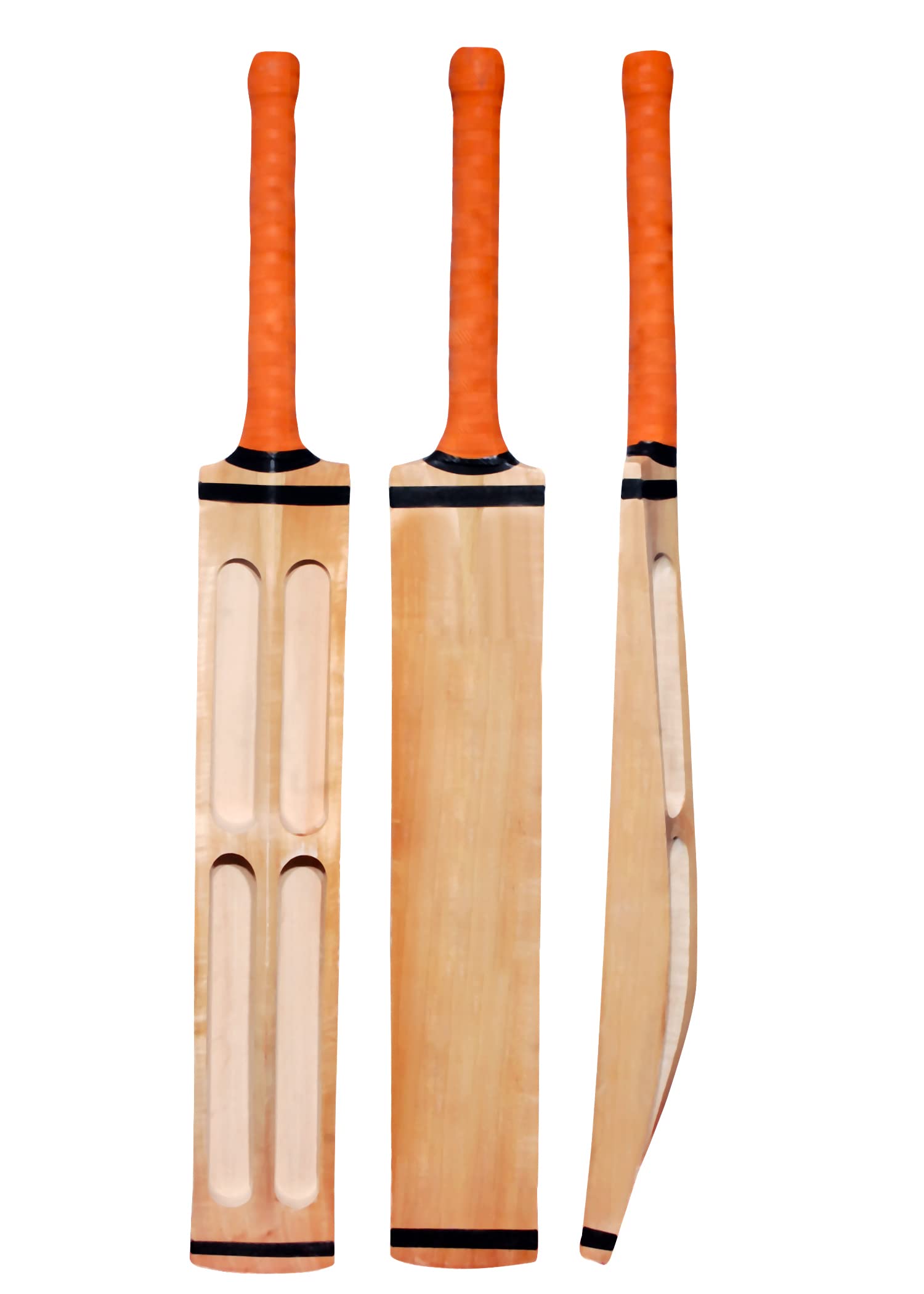 KGN Scoop Kashmir Willow Cricket Bat | Orange Grip|