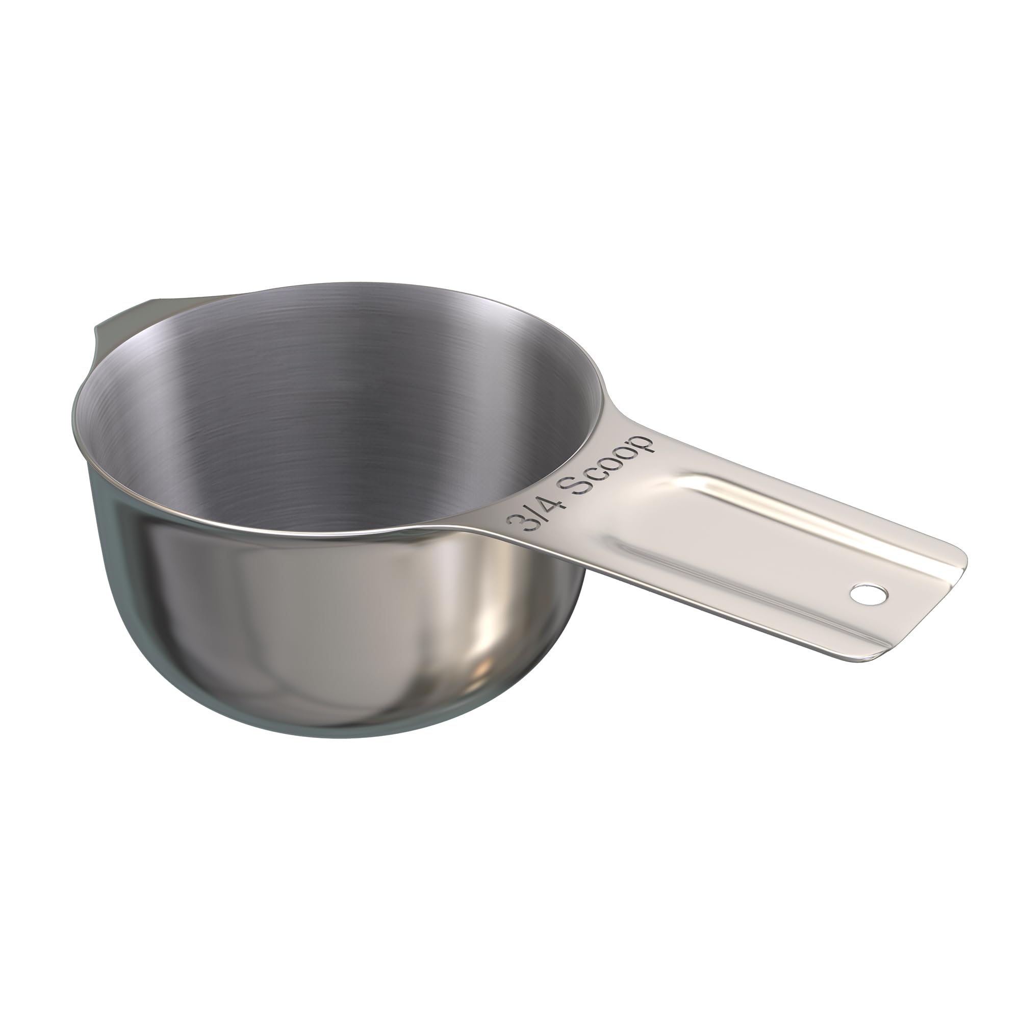 Color Up ¾ Cup Pet Food Scoop – Stainless Steel Dog Food Scoop Cup (12 Tbsp) – Heavy-Duty, Rust-Resistant Measuring Scoop for Dogs, Cats, Birds & Rabbits – Ideal for Dry Food & Treats