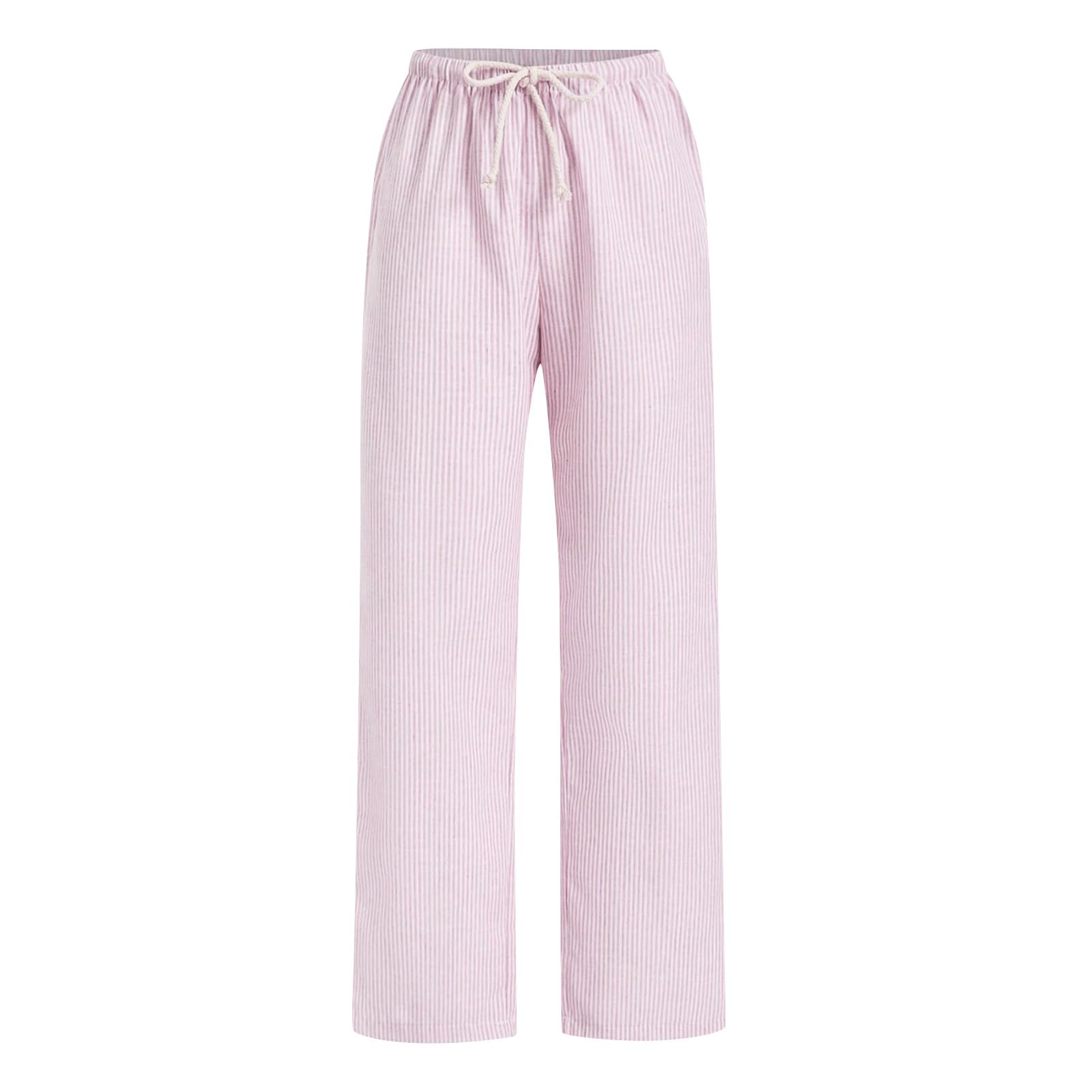 bmkBWO Womens Casual Wide Leg Pants with Pockets High Waisted Lounge Pants Flowy Loose Fit Trousers