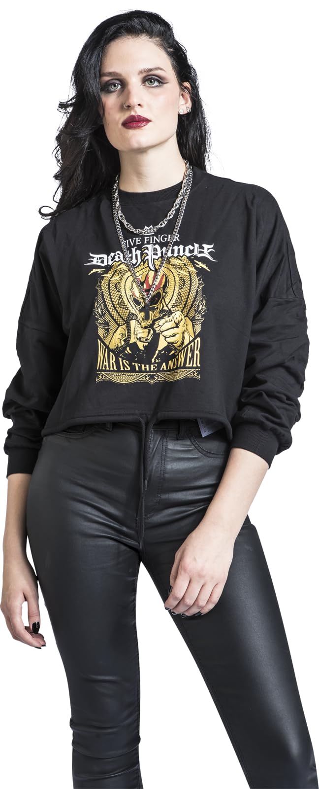 Five Finger Death Punch War is The Answer Frauen Sweatshirt schwarz