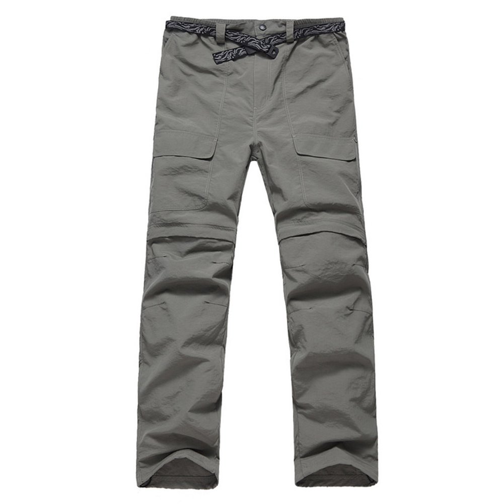 Uomo Outdoor Sport assorbente rimovibile traspirante manica corta camicia + pantaloni assorbente traspirante ad asciugatura rapida per il tempo libero Set, verde, 3XL