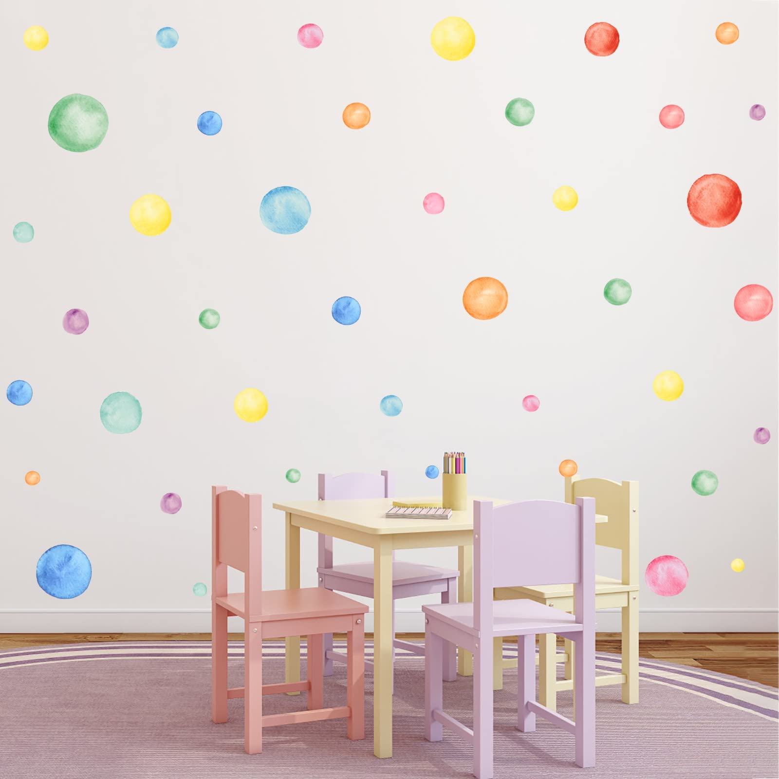 KAIRNE 88 Piezas Pegatinas Decoración Círculo,