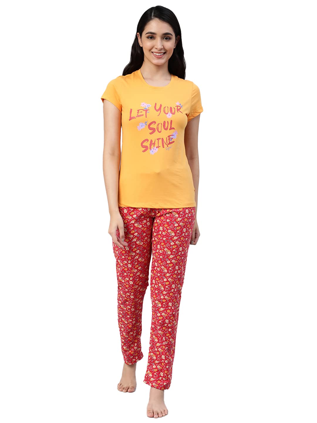 Women's Cotton Top and Pajama Set