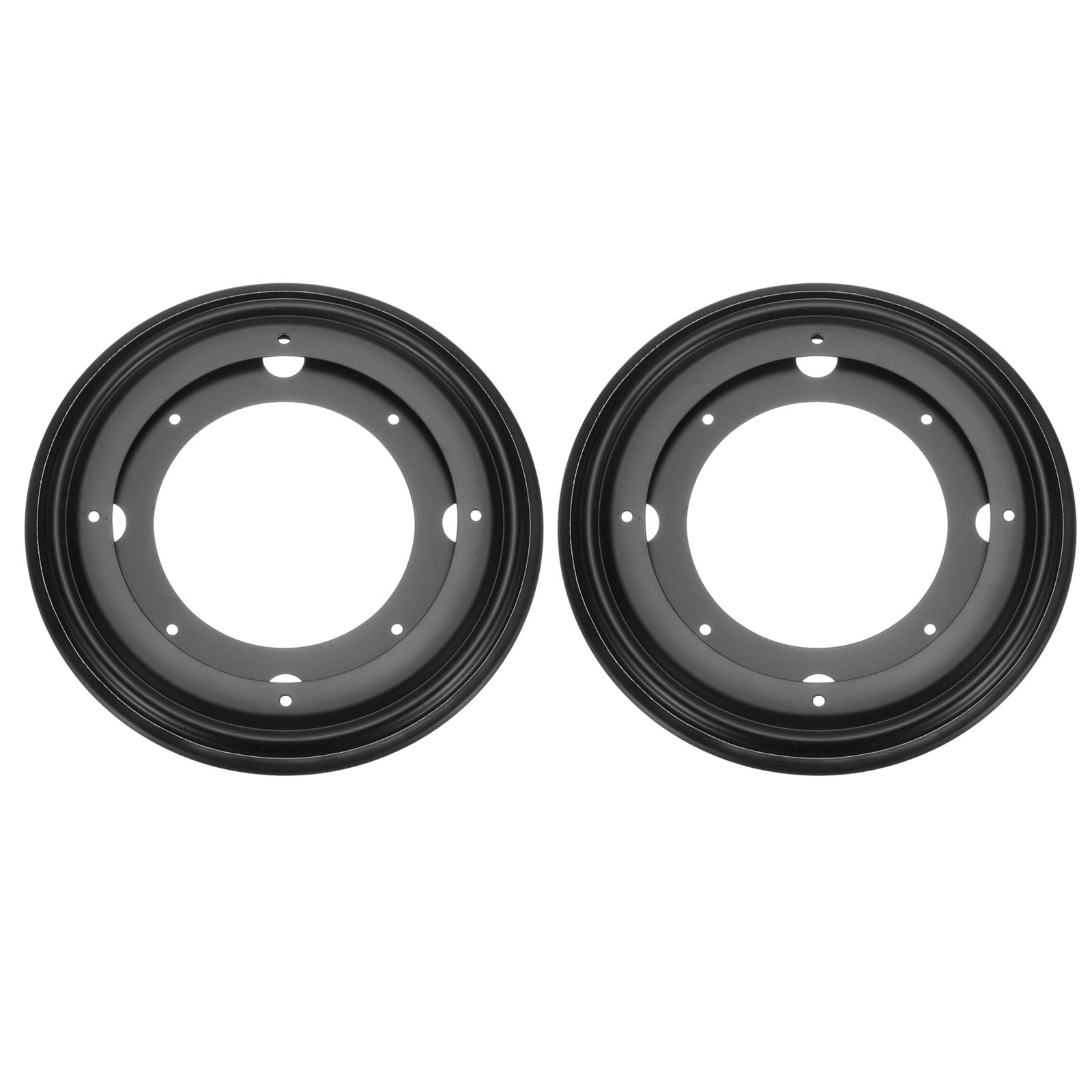 Muiltvoe 2Pcs 5.5 Inch Rotating Bearing Plate, Swivel Plate Stand Lazy Susan Hardware Round Turntable Base Tray for Table Serving Tray Revolving Shelve, Silver