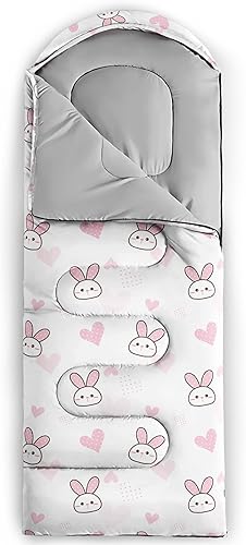 Vista 88 de Axolotl Moon Stars - Saco de dormir para niños, saco de dormir ligero y cálido para clima frío, saco de dormir portátil impermeable para camping
