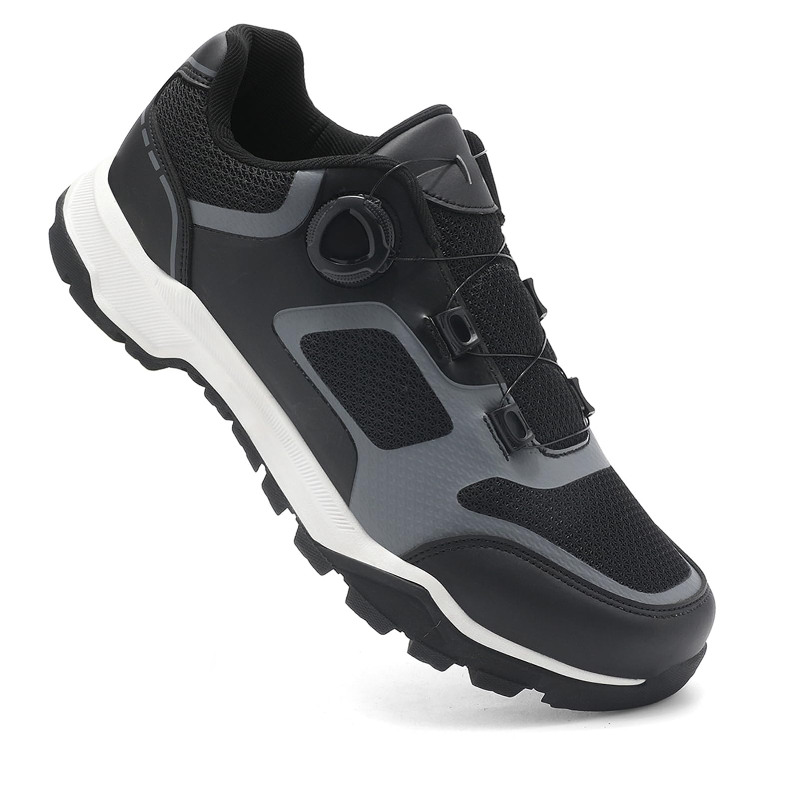 LZQpearl Herren Pro Fahrradschuhe, Unisex Mountainbike Schuh, Kompatibel mit Allen SPD Pedalplatten, Outdoor MTB Fahrradstiefel für Männer und Damen