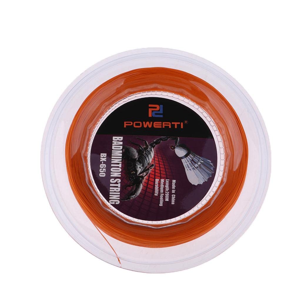 Durable Nylon Badminton Racket String High Flexibility Orange-image-44
