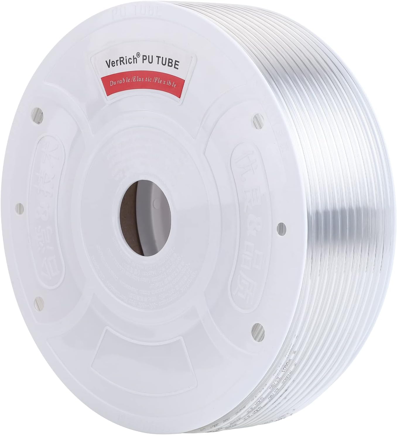 VerRich Pneumatic Tubing Pipe Pu Hose,Black 8mm OD x 5mm ID 80 Meters 262 FT PU Air Hose Line Tube for Air Compressor Transfer