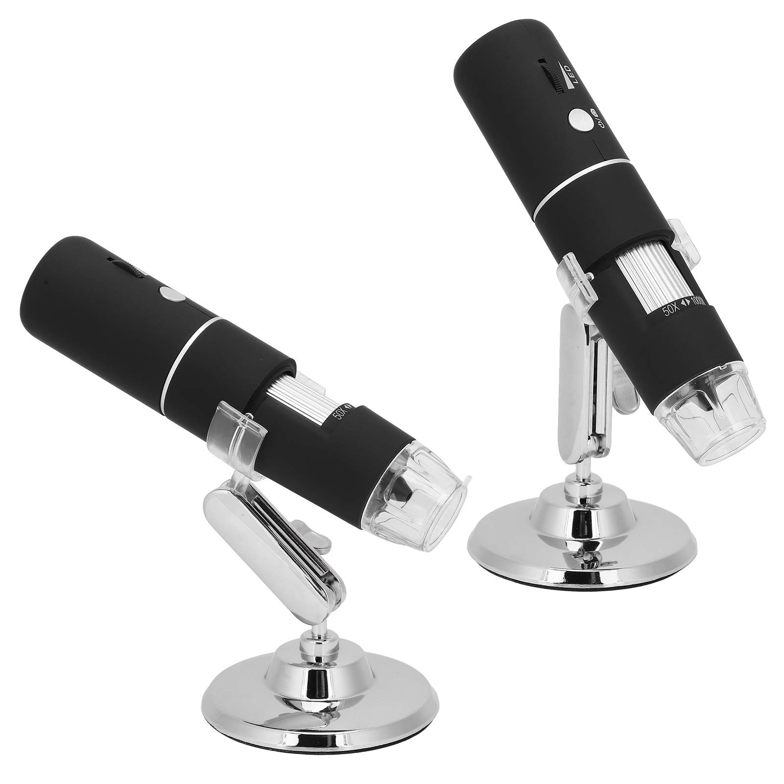 Microscopio digital WiFi 1080P, 2MP 50-1000X con 8 luces LED
