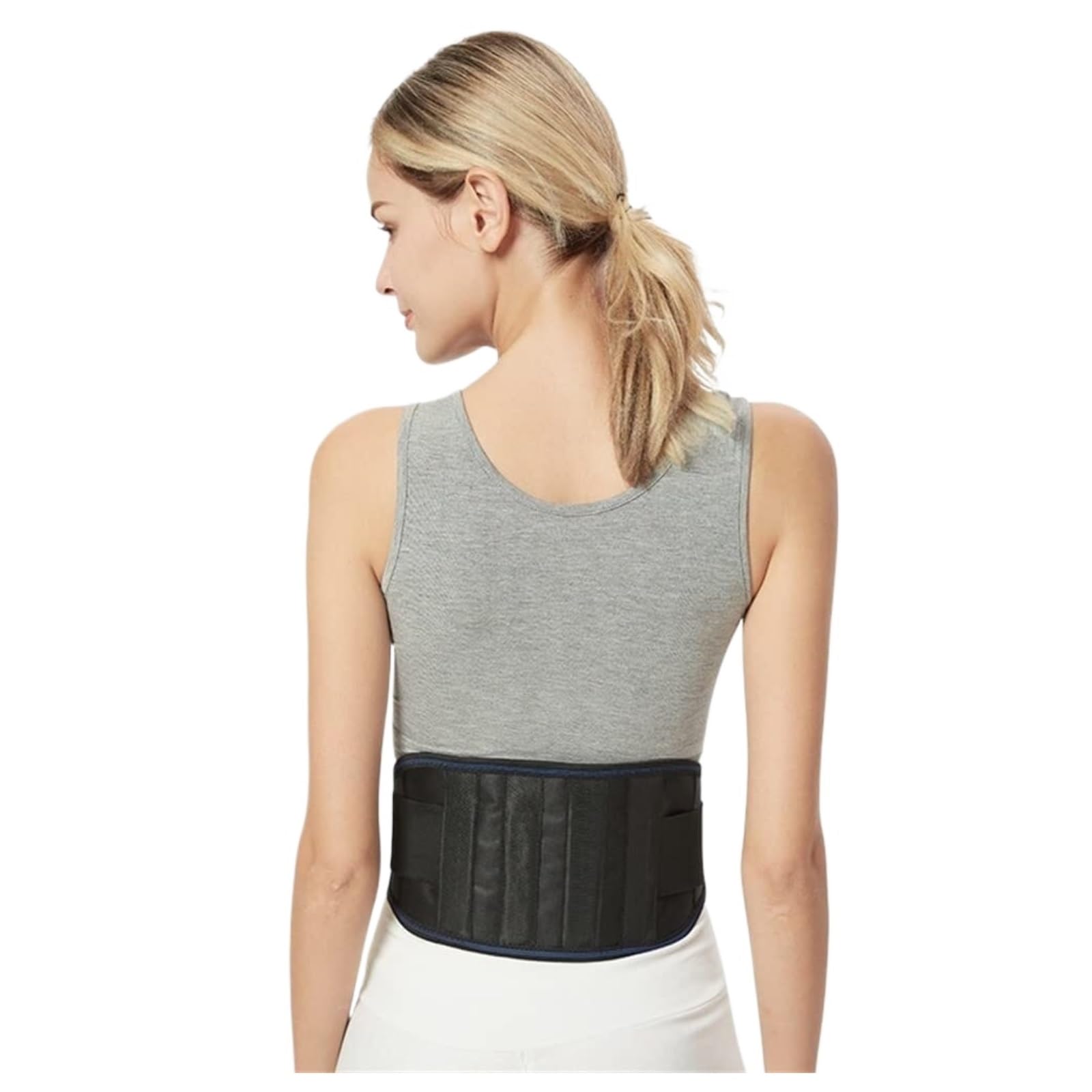 gorset korekcyjny, Pas podtrzymujący talię Samonagrzewający się pas plecy i(Gray,XXL)