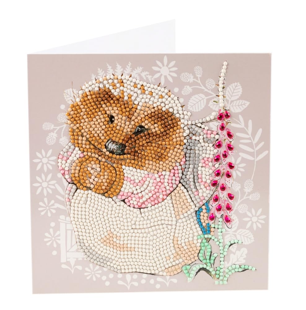 Crystal Art Mrs. Tiggy-Winkle 18X18cm Card