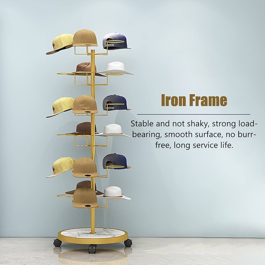 Amazon｜帽子 収納 キャップラック 6段 ポータブル 帽子
