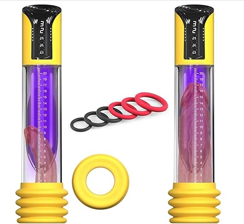 Male Enhancement Vacuum Pump with Automatic Extender and 6 Rings JN63494
