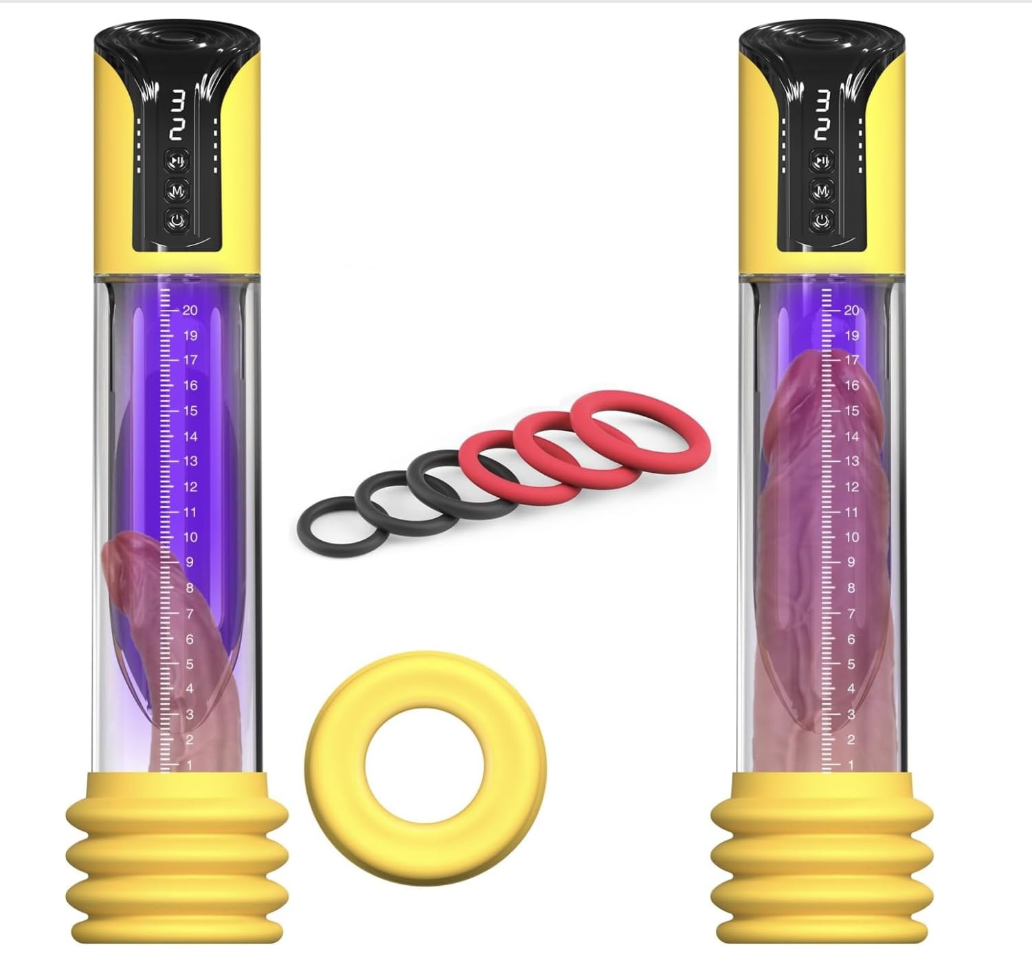 Male Enlargement Vacuum Pump with 4 Suction ntensities and Automatic Extender RR93469