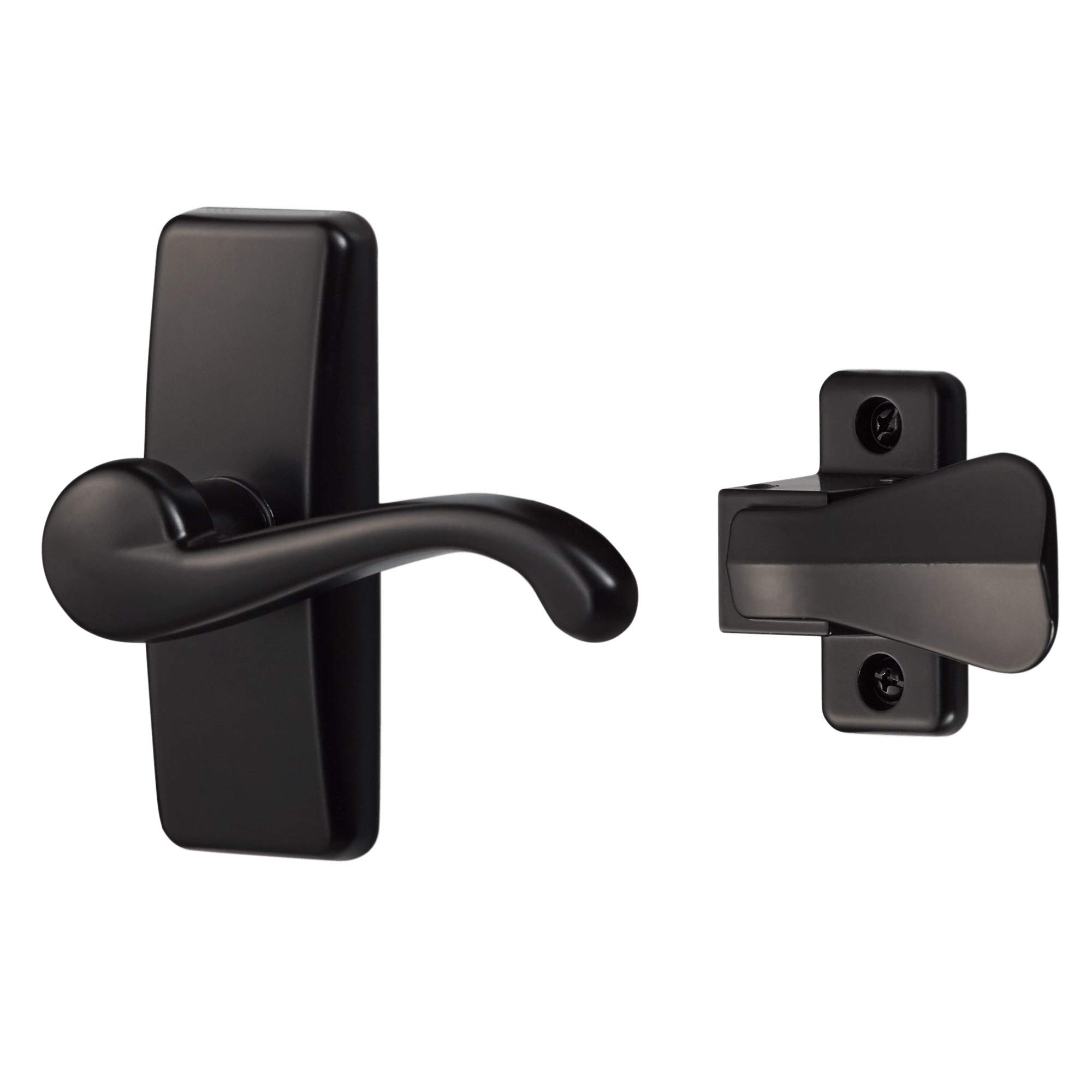 GL Lever Handle Set for Storm Doors and Screen Doors, Storm Door Handle Replacement, Screen Door Handle, Matte Black
