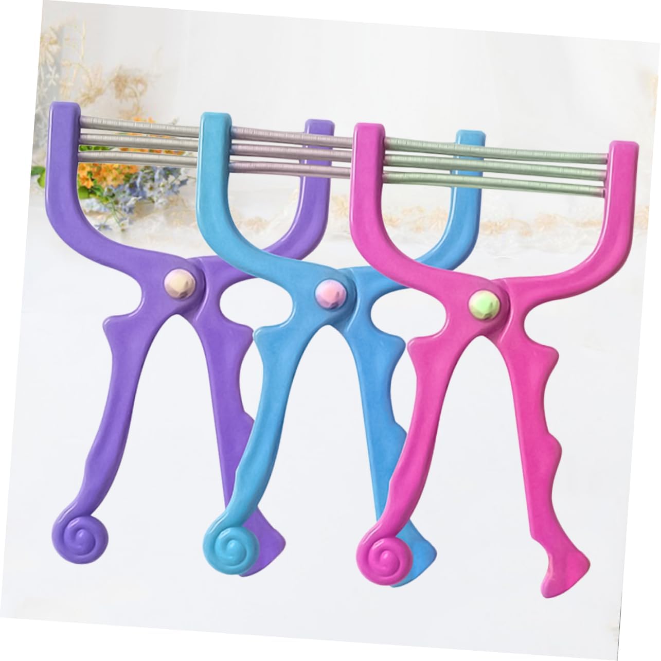 3Pcs Facial Hair Epilators Portable Painless Face Hair Removal Tool Special Spring Design for Upper Lip Chin Forehead Cheeks Safe Chemical for Smooth Skin