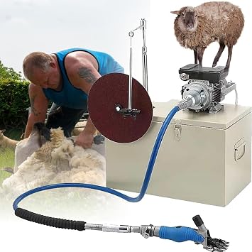 Electric Sheep Clipper Blade Sharpener, Goat Shears Wool Scissors Grinding Machine, Animal Goat Grooming Shearing Machine Blade for Goats Camel Cattle Horse