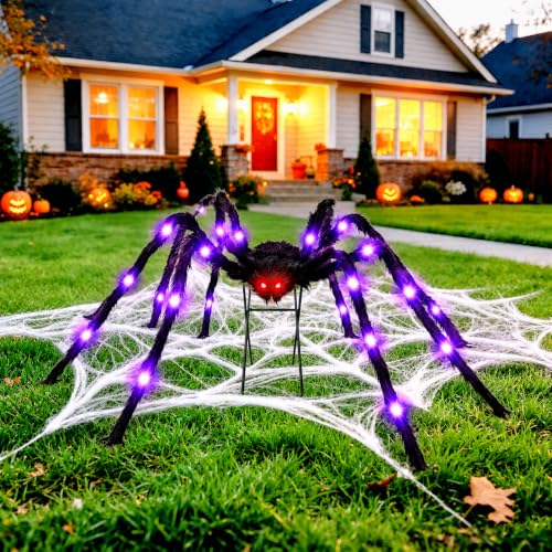 Light-Up Halloween Spiders DROPS TO - image 1