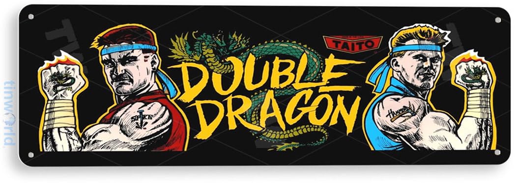 Amazon.com: Tinworld Tin Sign: Double Dragon Arcade Shop Game Room