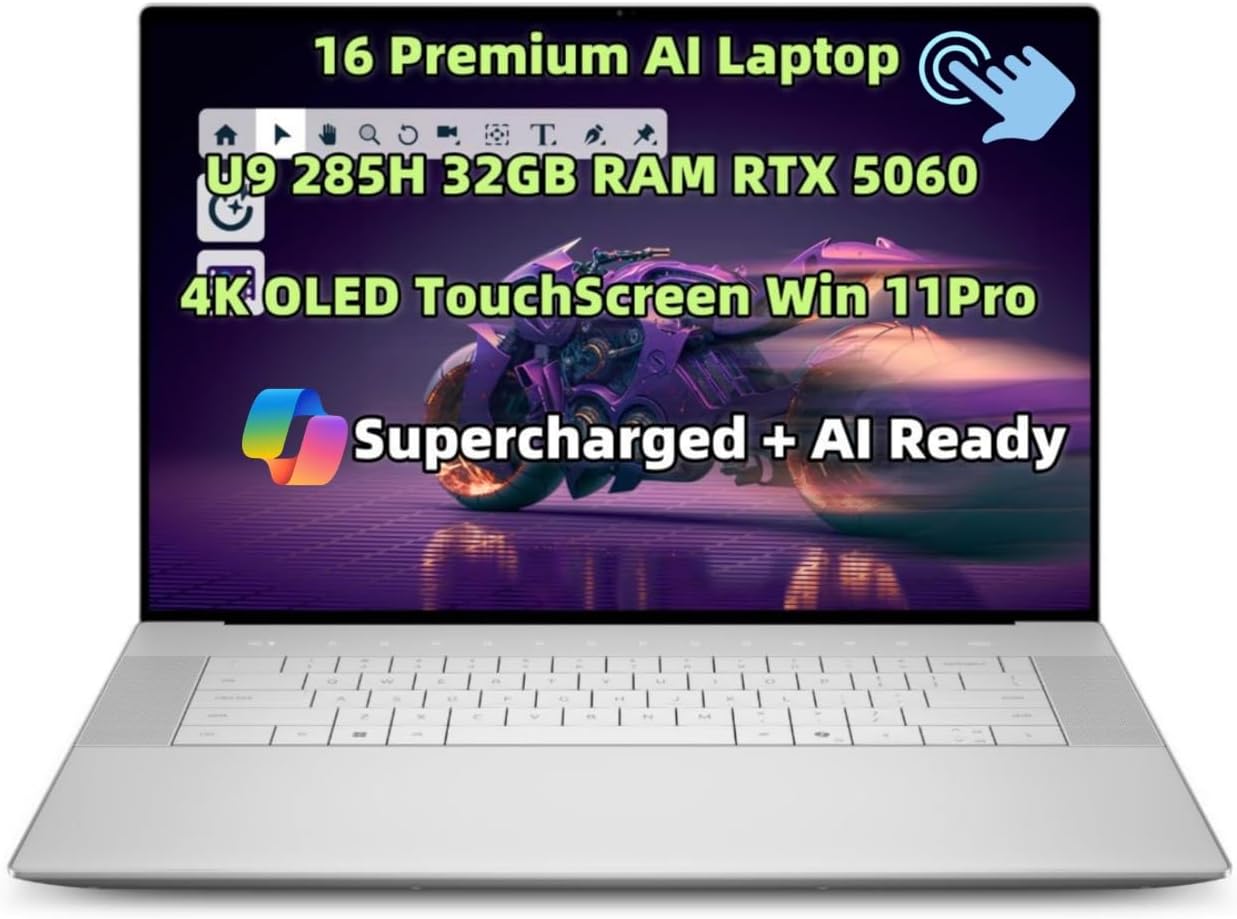 2025 NewDe.l.l 16 Premium (Previously XPS16) Copilot AI Laptop 16.3″ 4K OLED Tou…