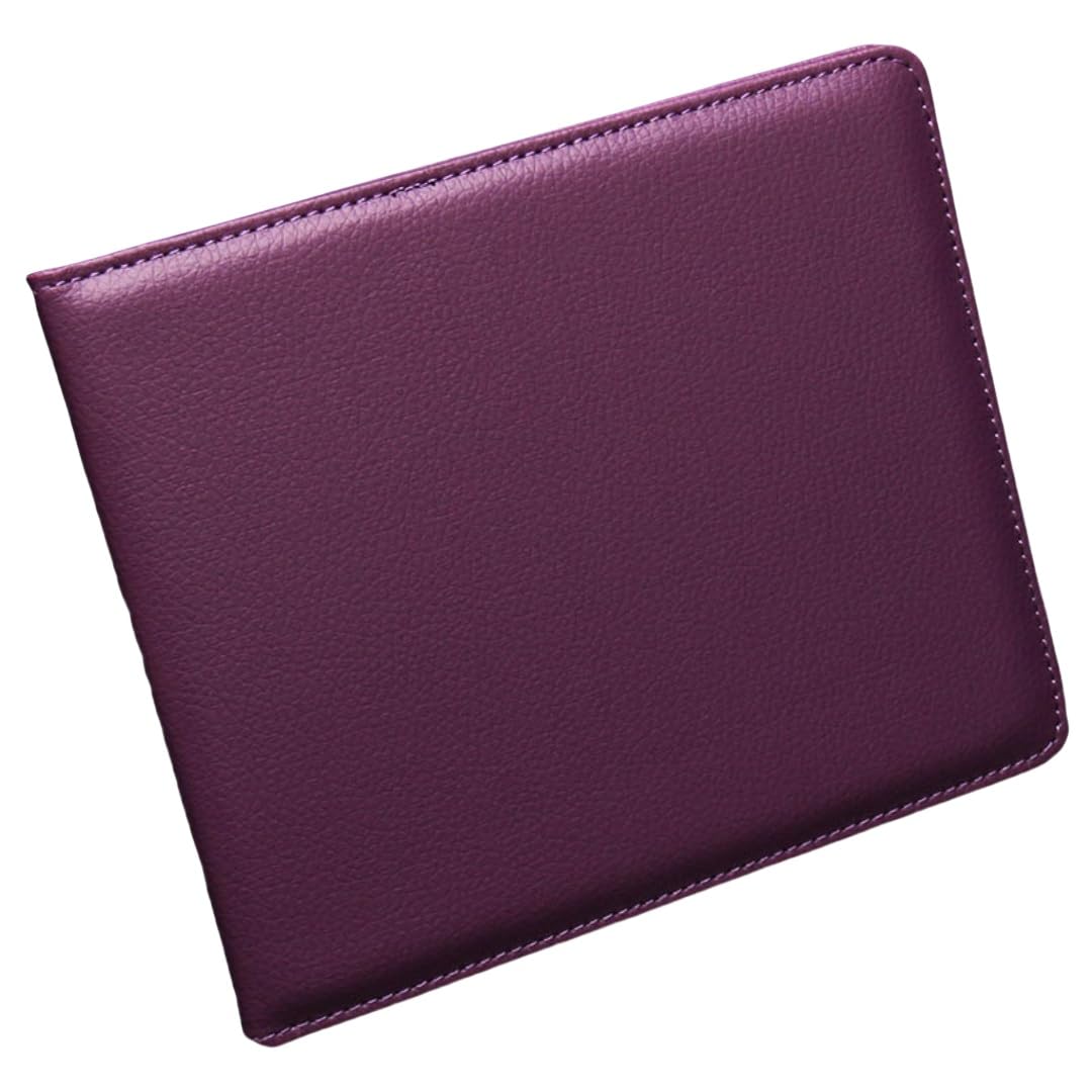Chereda PU Leather Disabled Badge Holder Wallet,Blue Badge Timer Holder Protector Hologram Safe,Disability Parking Permit Accessory for Cars, Vans & Bikes (Purple)