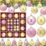 【Ámbito de uso】 4 estilos y 4 tamaños de bolas decorativas, pueden decorar todo tipo de árboles de Navidad, coronas de Navidad, hacer que su árbol de Navidad se vea más hermoso y diverso. También es adecuado para Navidad, bodas, compromisos, aniversarios, fiestas y otras ocasiones. , agregue colores a su Navidad y otros festivales.